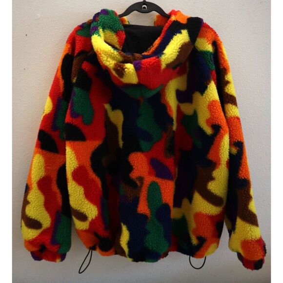 UGG 1143133 Unisex Sz XXS/XS Multicolor Olympia Pride Hooded Fuzzy Jacket - Picture 2 of 16